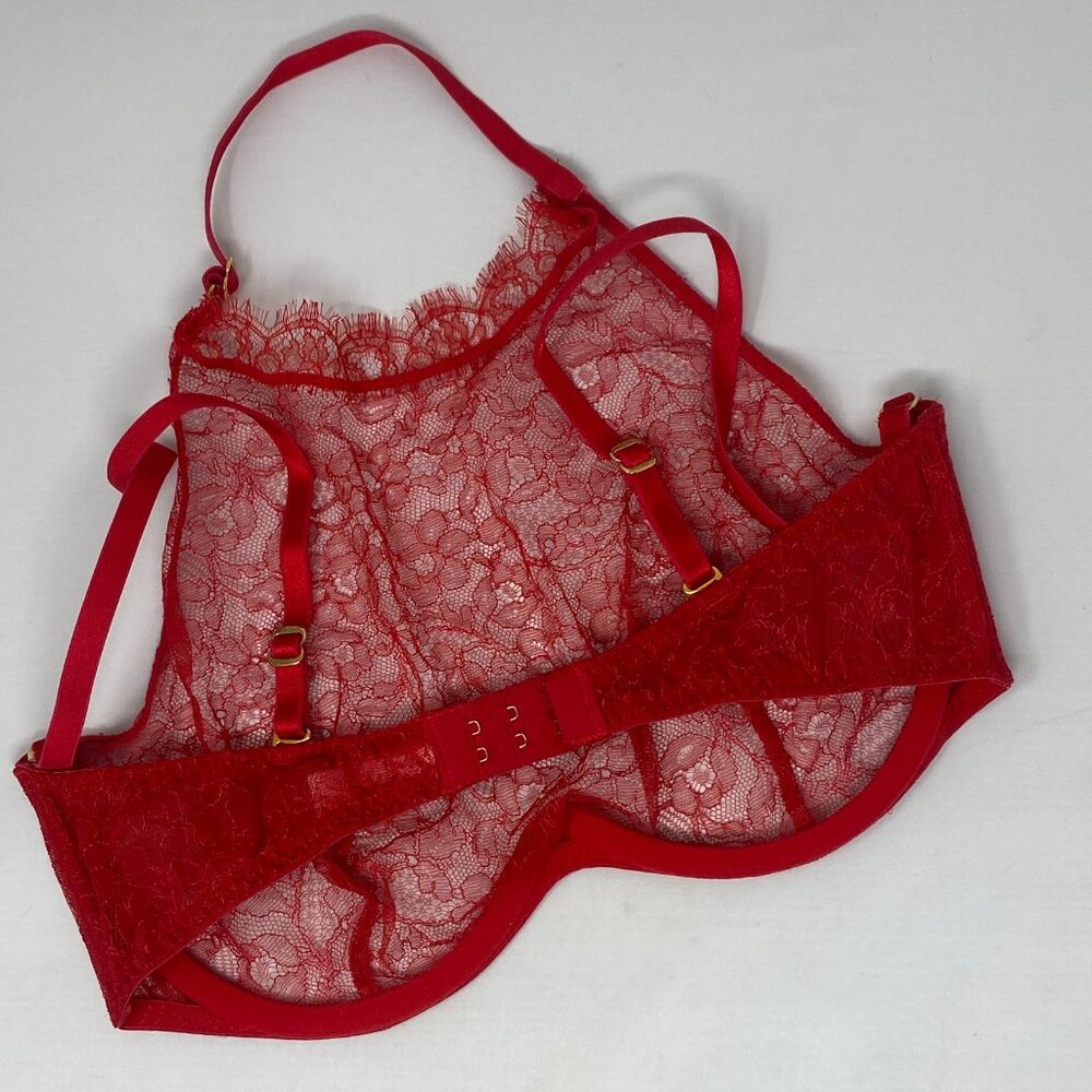 Agent Provocateur Annoushka Red Lace Bra AP4 Large - Picture 10 of 13